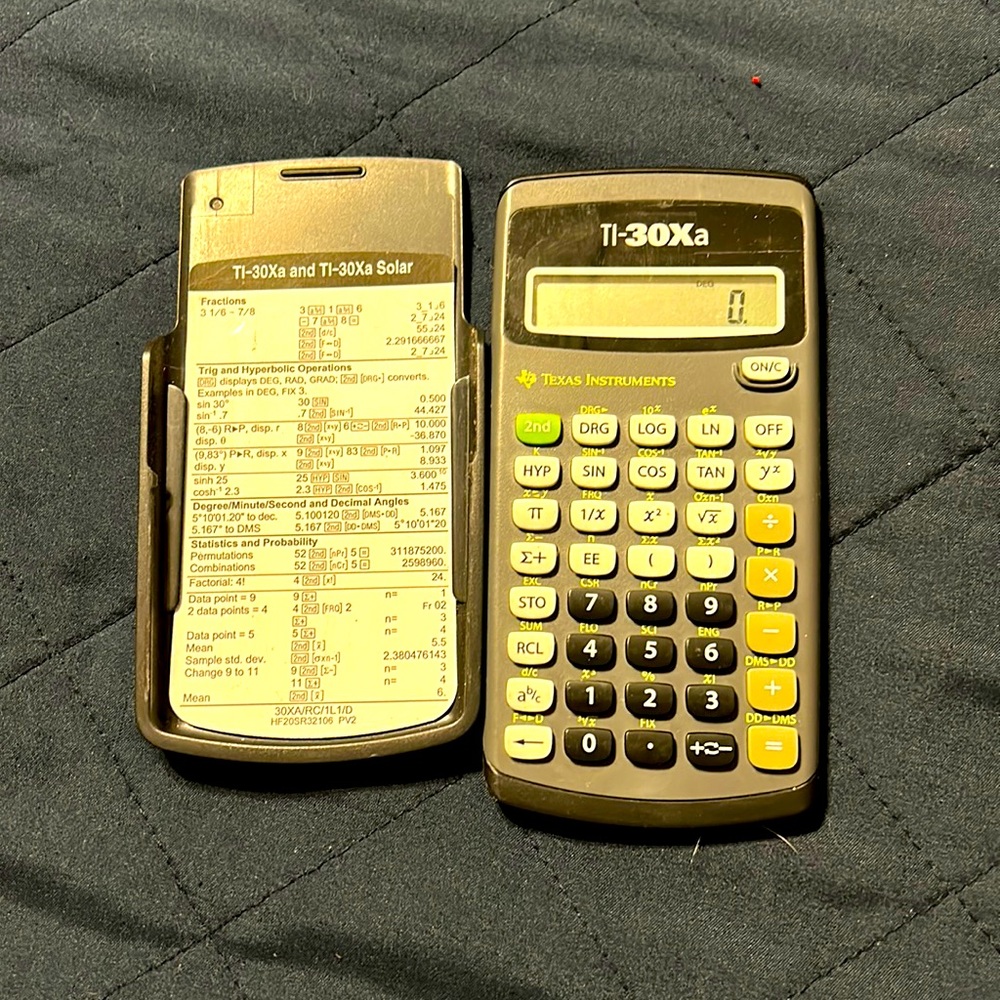 Texas Instruments Scientific Calculator TI-30xa Black